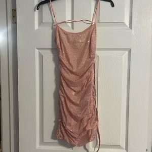 Oh Polly Pink beaded dress